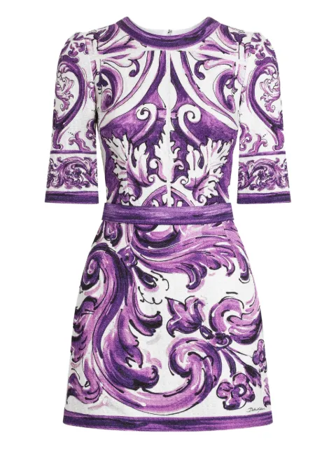 Dolce & Gabbana فستان ميني بطبعة جرافيك