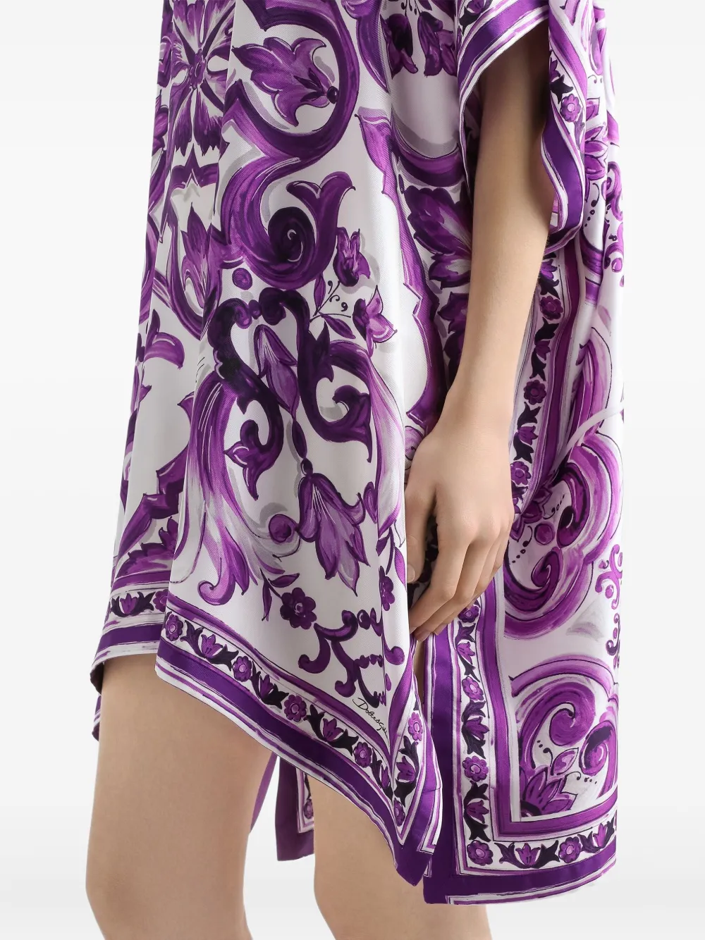 Dolce & Gabbana Mini-jurk met print Wit