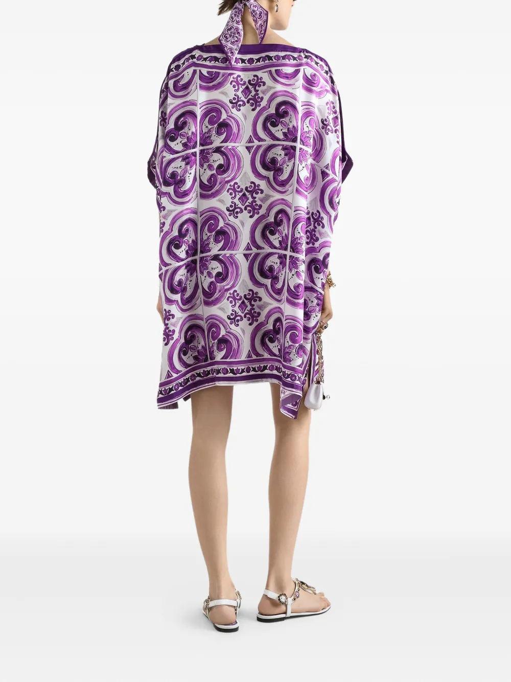 Dolce & Gabbana Mini-jurk met print Wit