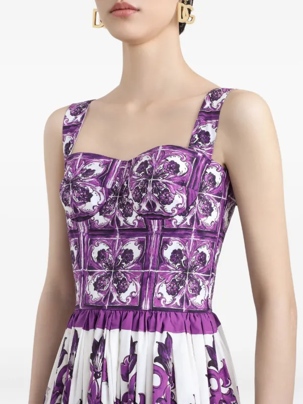 dolce e gabbana dresses & Blue Floral Print Tiered Long Maxi Dress Encapsulating the pinnacle of feminine sophistication and luxurious craftsmanship Elegance Redefined: The Timeless Allure