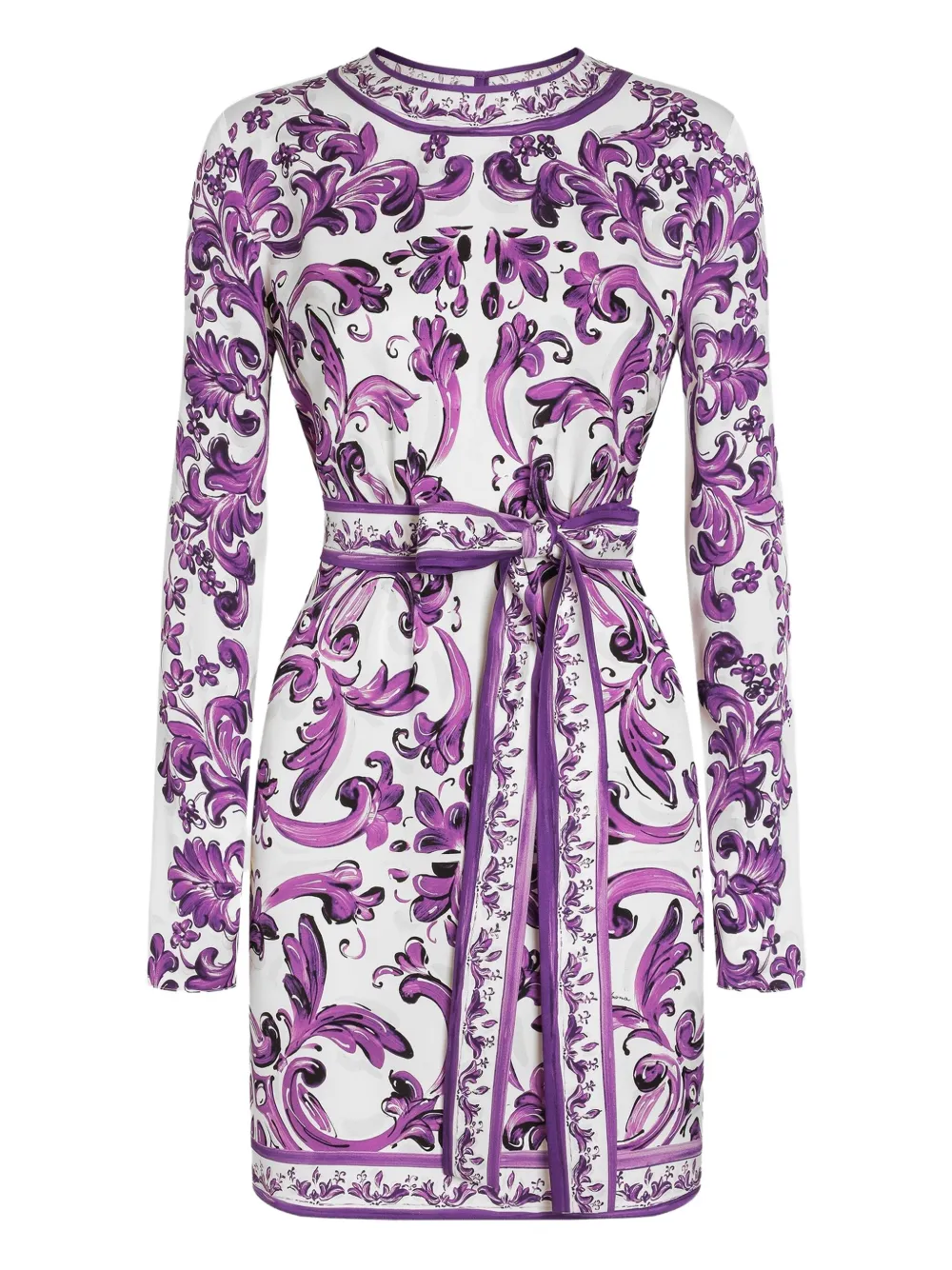 Dolce & Gabbana Mini-shiftjurk met print Paars