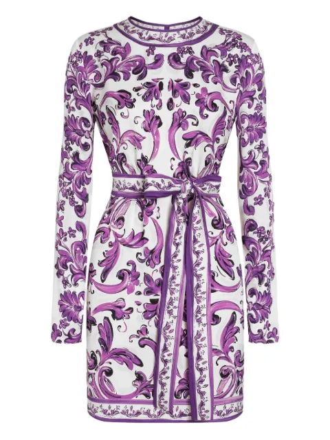 Dolce & Gabbana マジョリカプリント ミニドレス