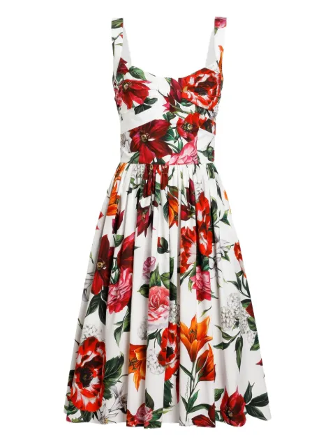 Dolce & Gabbana floral-print midi dress