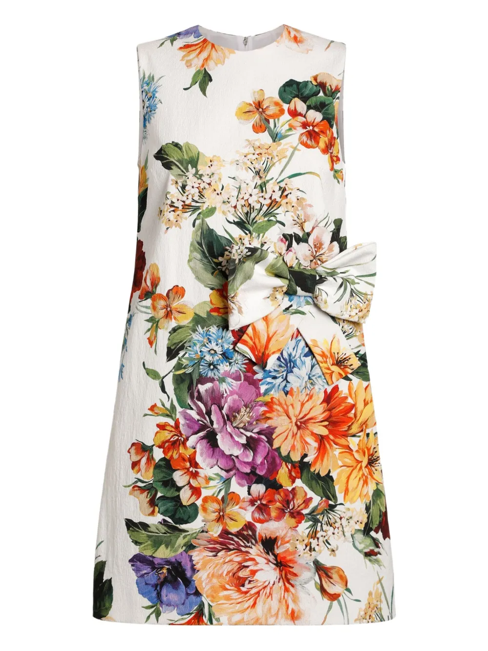Dolce & Gabbana Mini-jurk met bloemenprint Wit