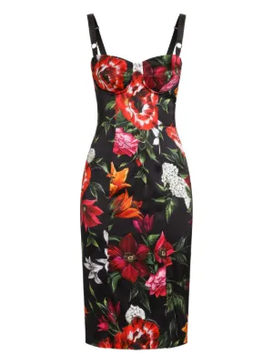 Dolce & Gabbana Silk Chiffon Maxi Dress | Red | FARFETCH
