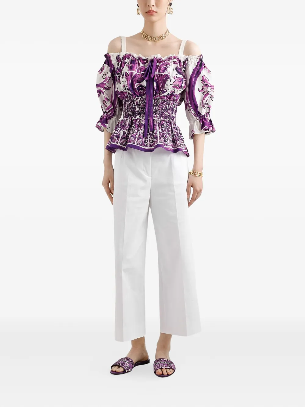 Dolce & Gabbana Majolica-print top | Vests & Tank Tops | Image 2