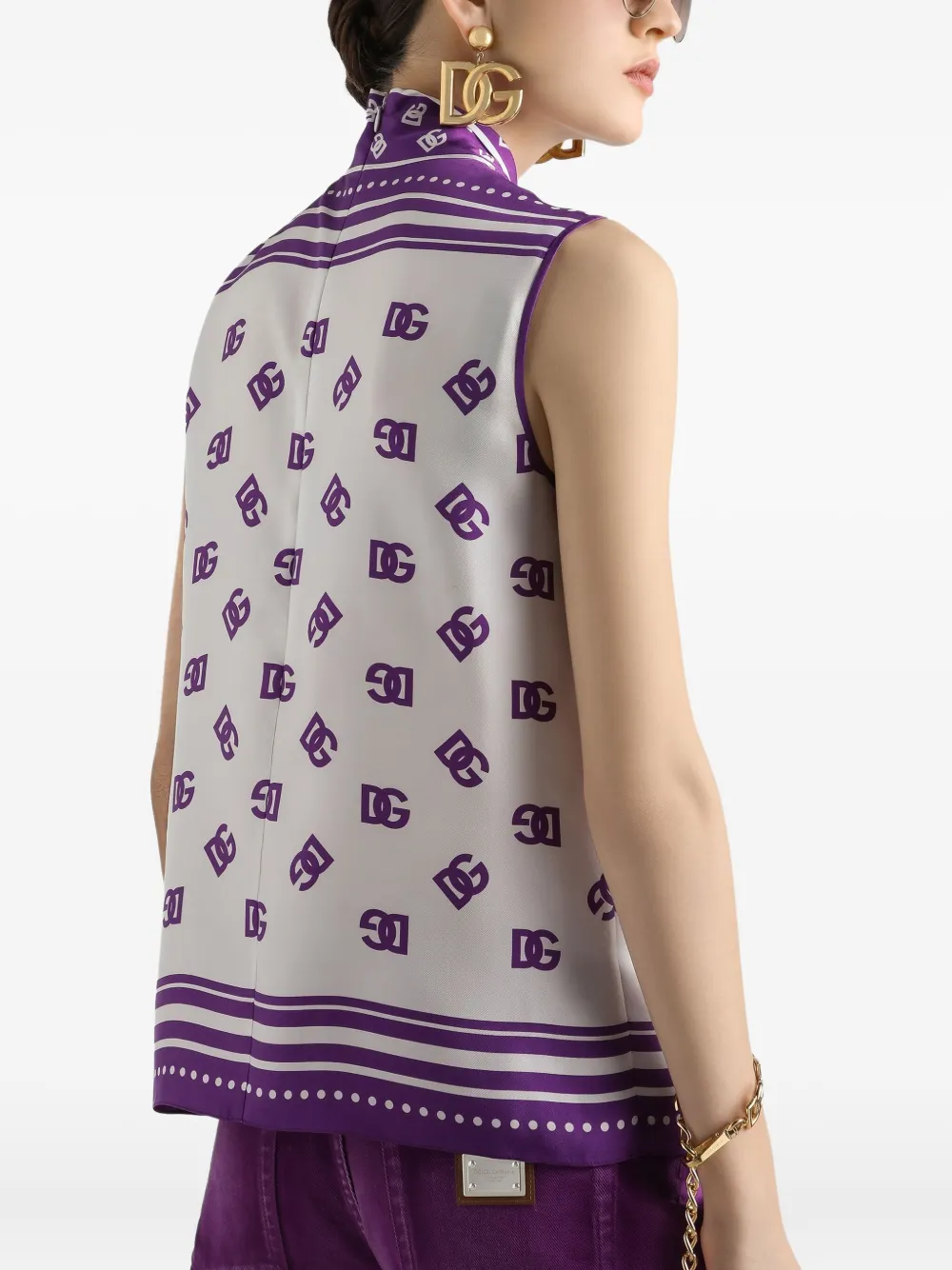 Dolce & Gabbana DNA zijden blouse Wit