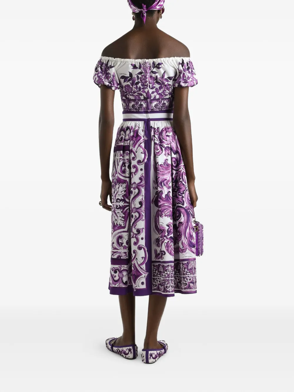 Dolce & Gabbana Blouse met Majolica-print Wit