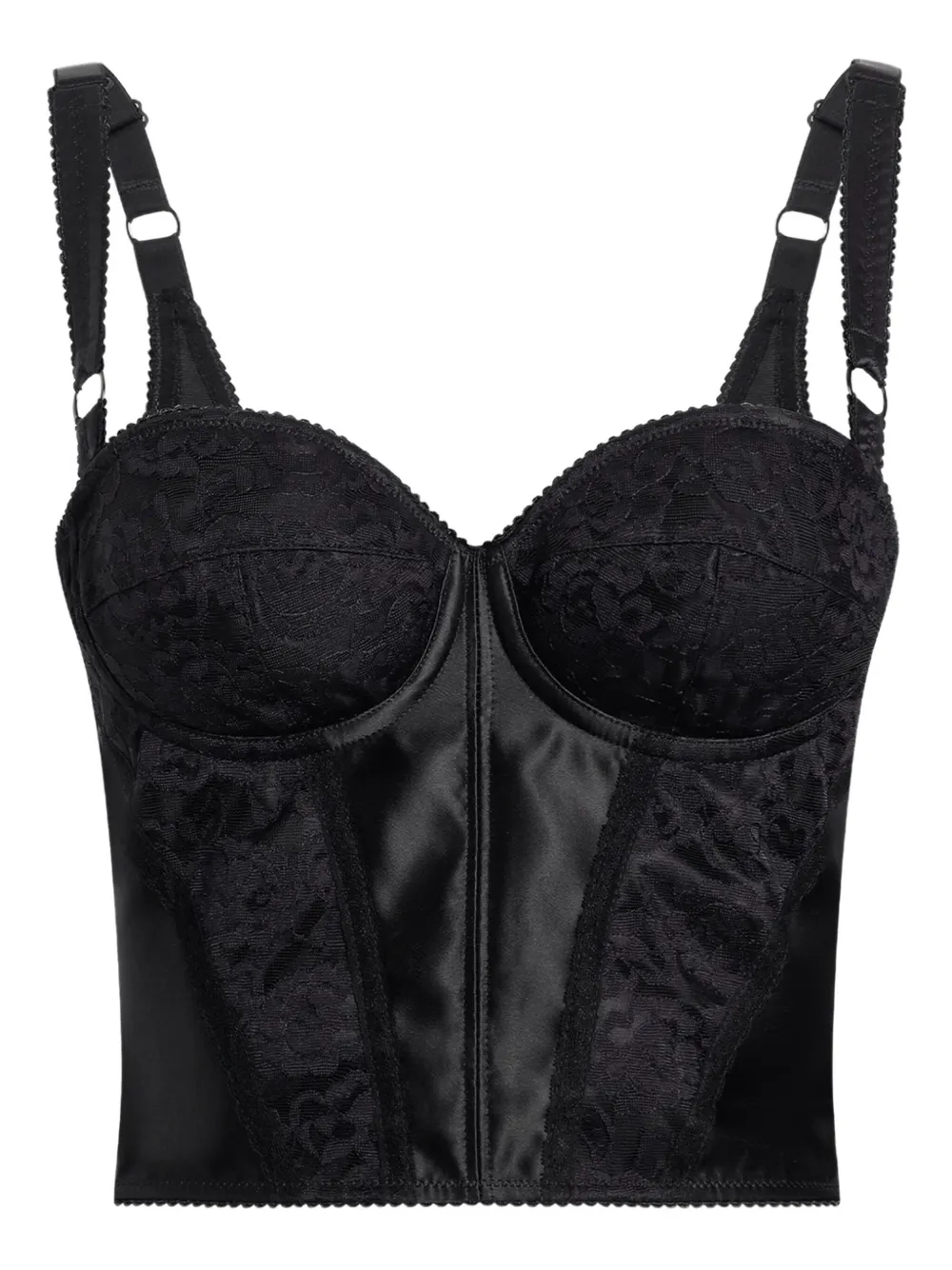 Dolce & Gabbana Korset met kant Zwart