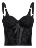 Dolce & Gabbana lace-embellished corset top - Black