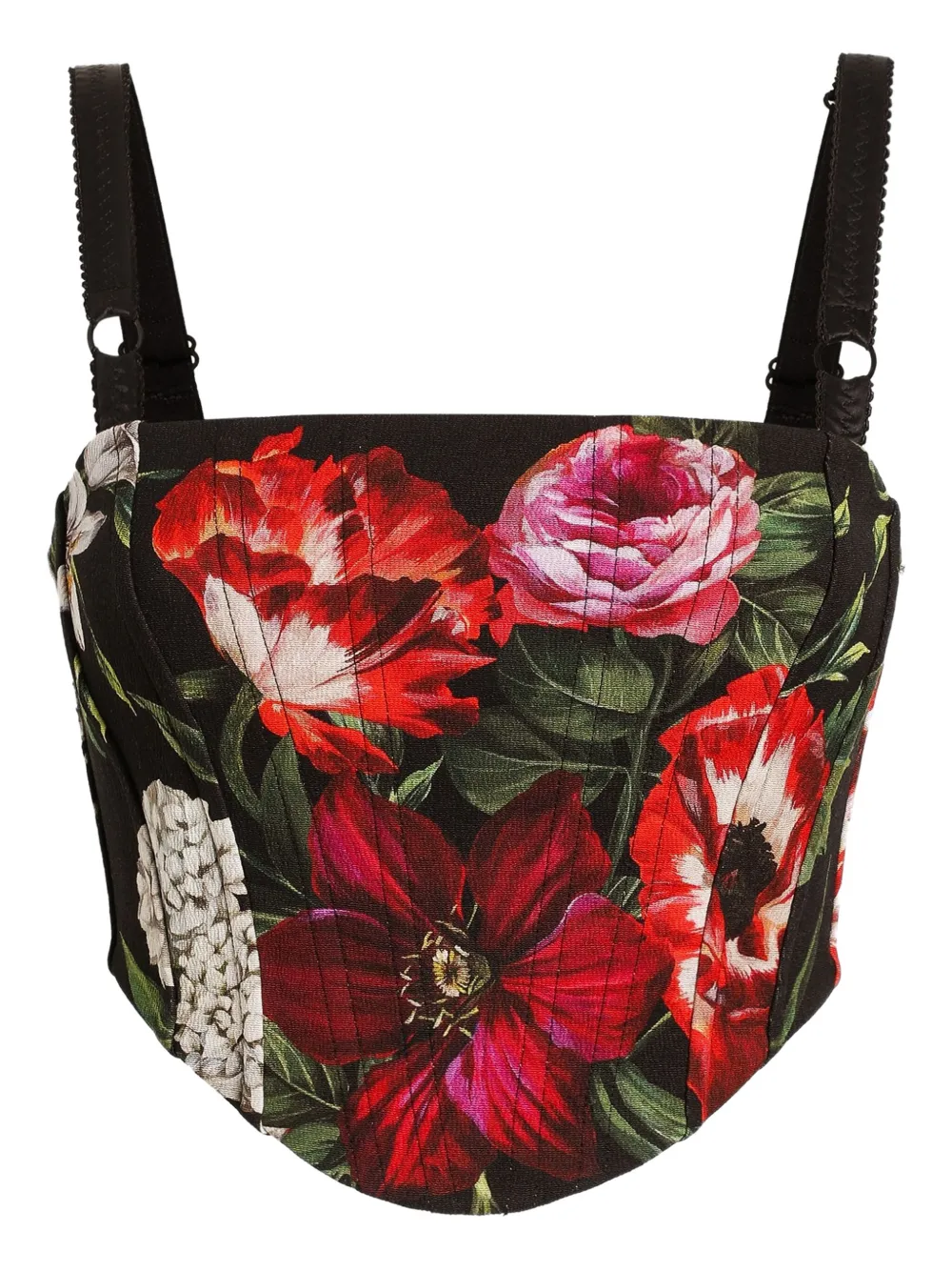 Dolce & Gabbana Top met bloemenprint Zwart