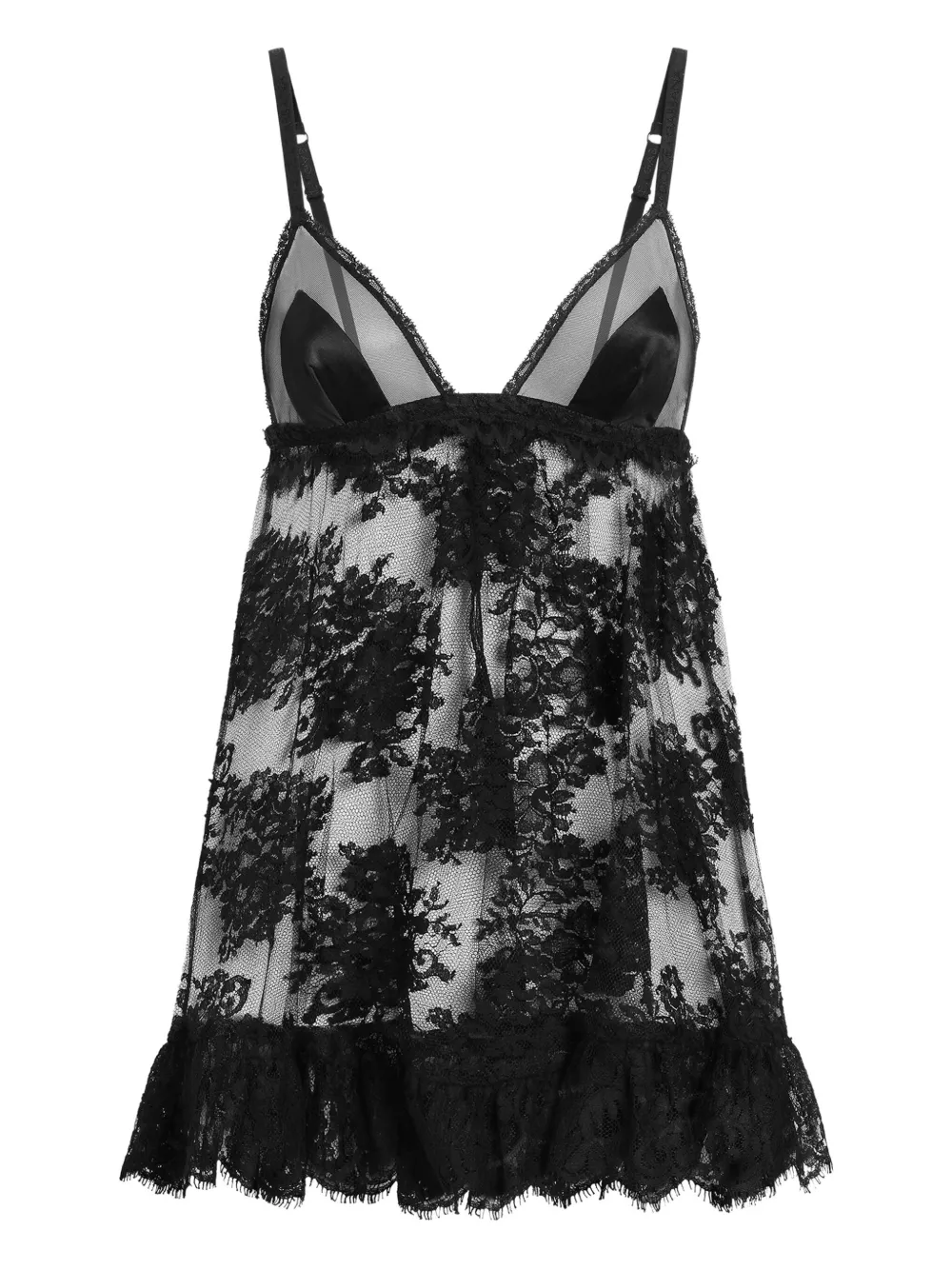 Dolce & Gabbana Kanten hemd Zwart