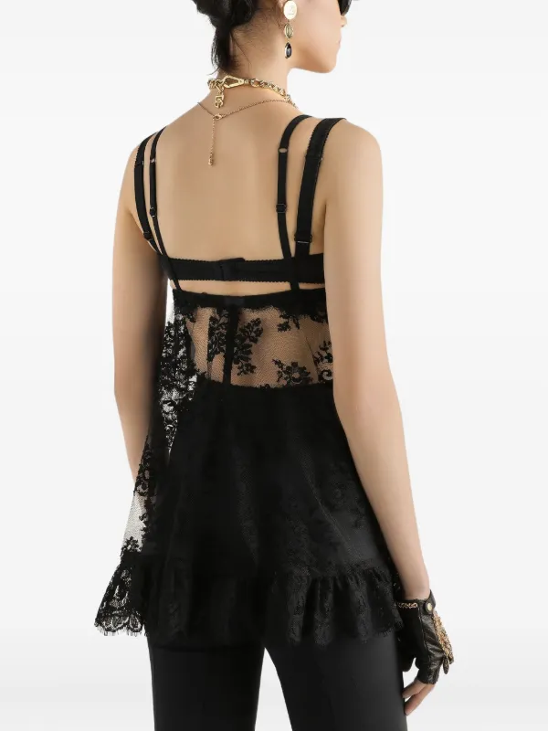 Dolce & Gabbana レース キャミソール | ブラック | FARFETCH JP