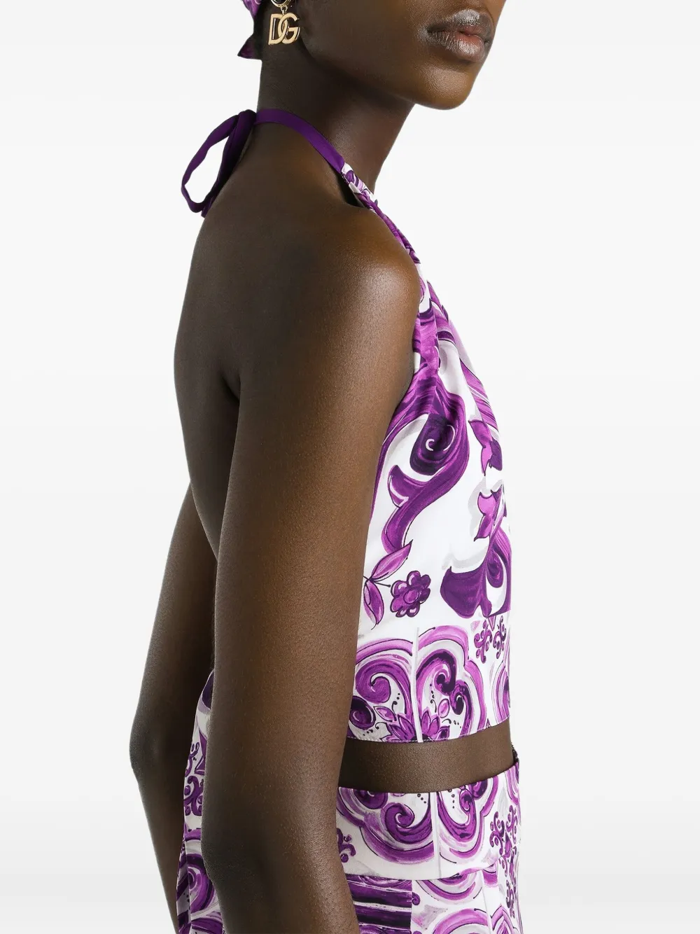 Dolce & Gabbana Strerch-zijden top Wit