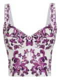 Dolce & Gabbana graphic-print top - White
