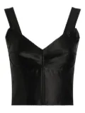 Dolce & Gabbana elastic satin top - Black