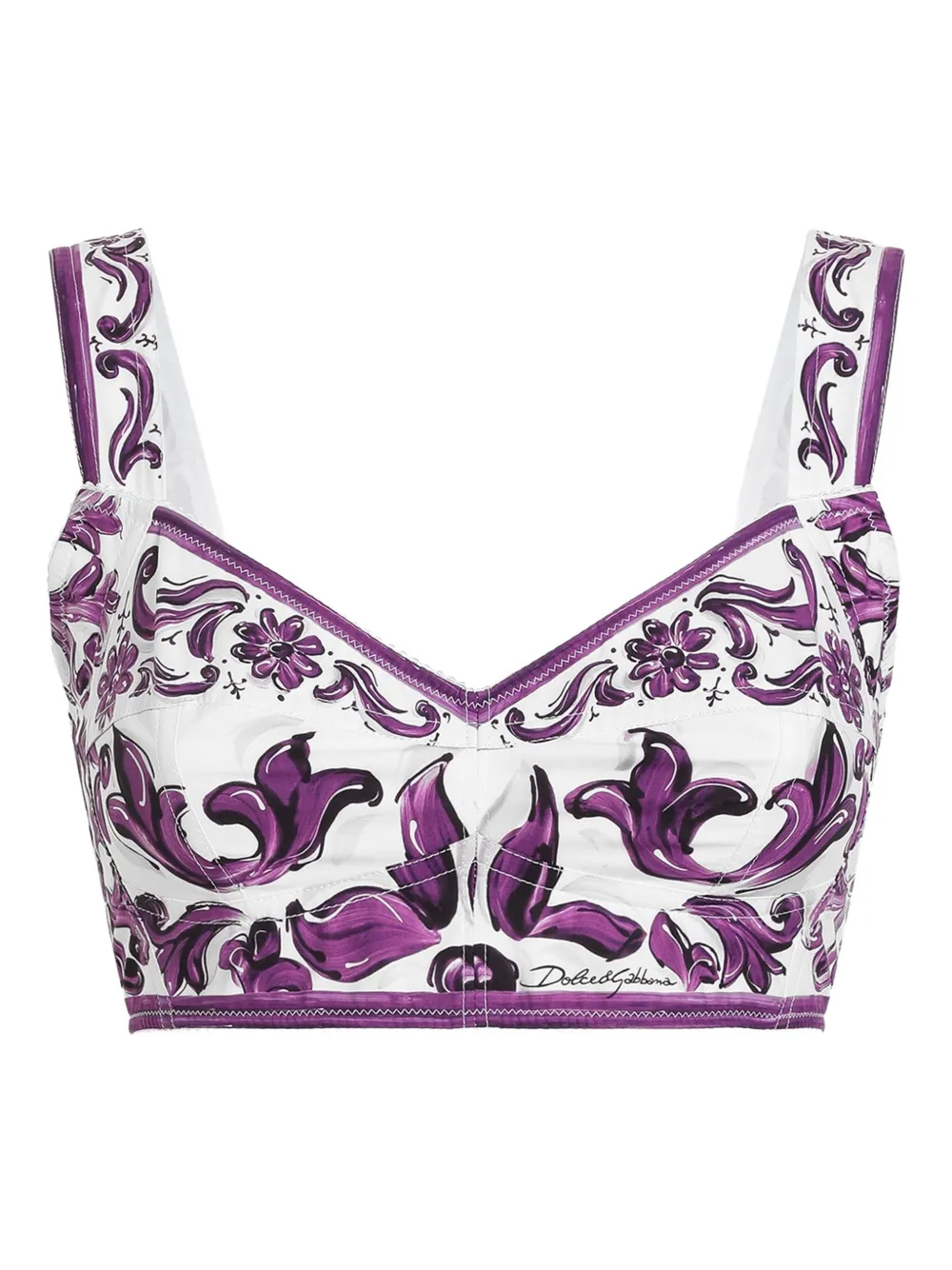 Dolce & Gabbana Top met grafische print Wit