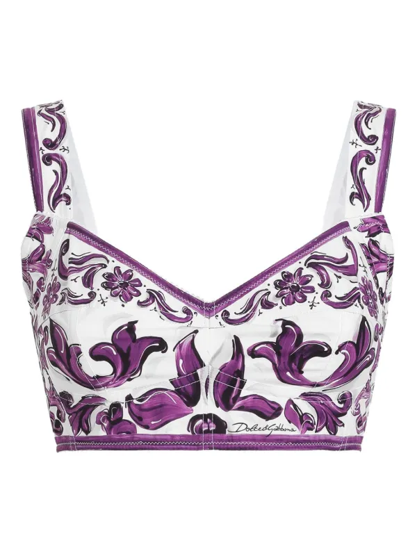 Dolce & Gabbana グラフィック トップ | ホワイト | FARFETCH JP