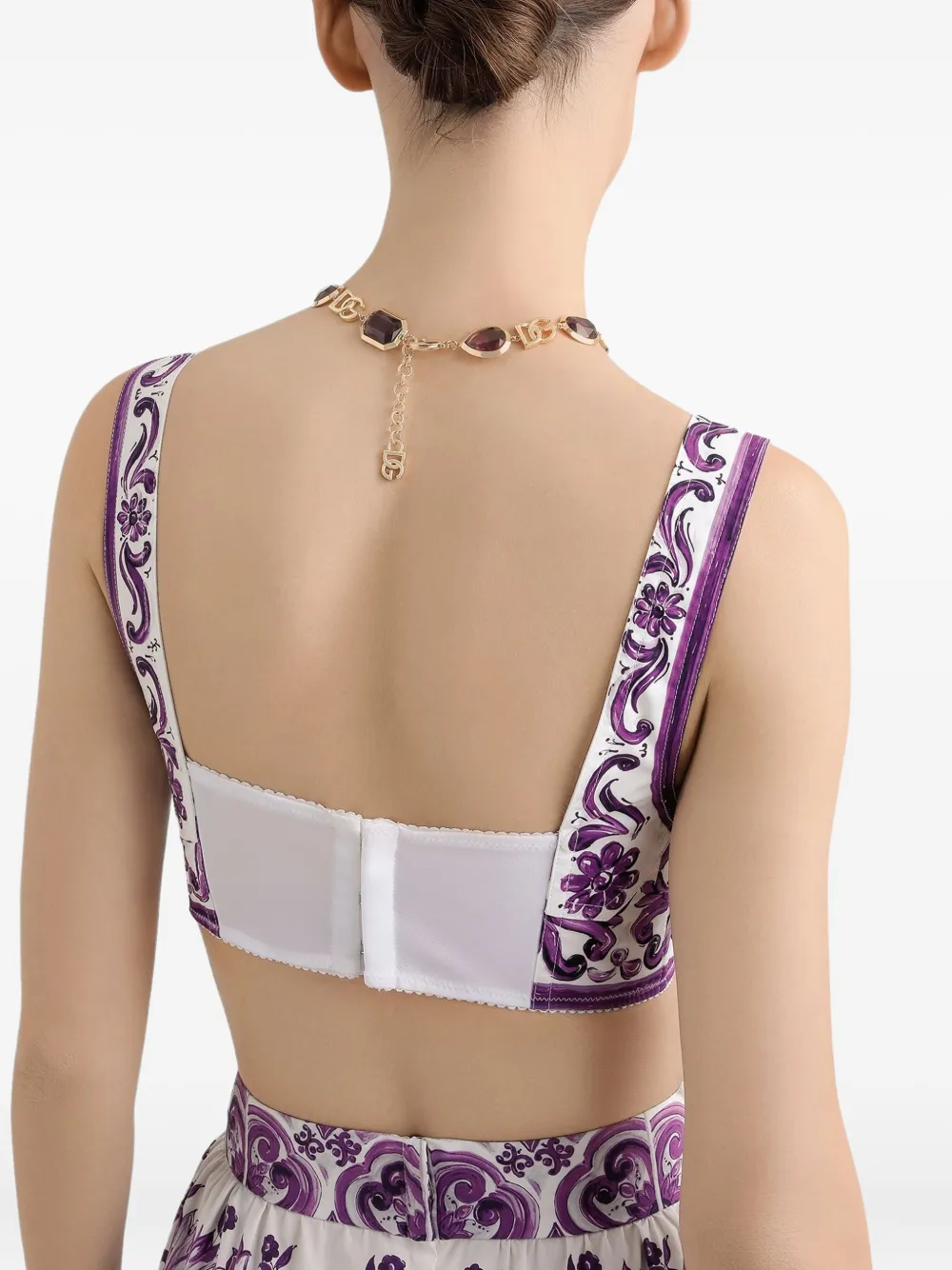Dolce & Gabbana Top met grafische print Wit