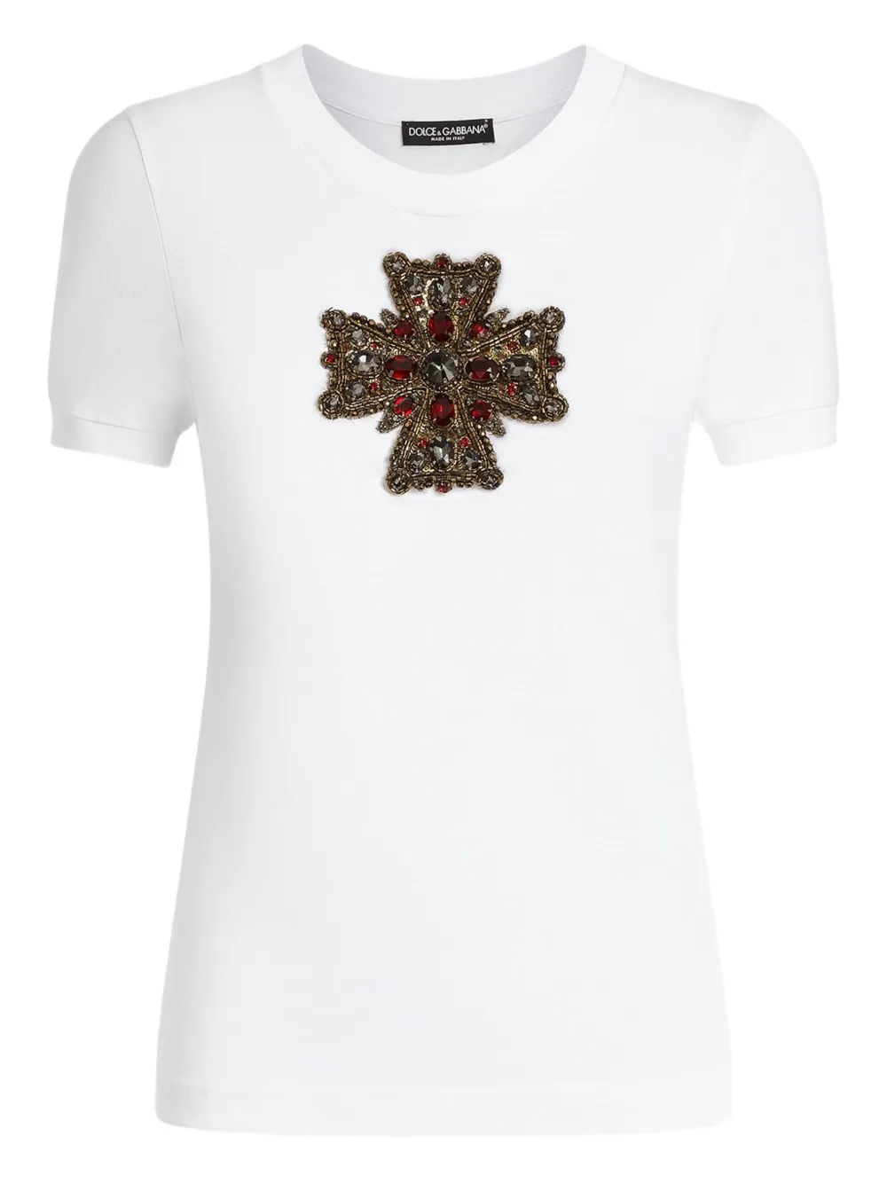 Dolce & Gabbana Cross T-shirt In White