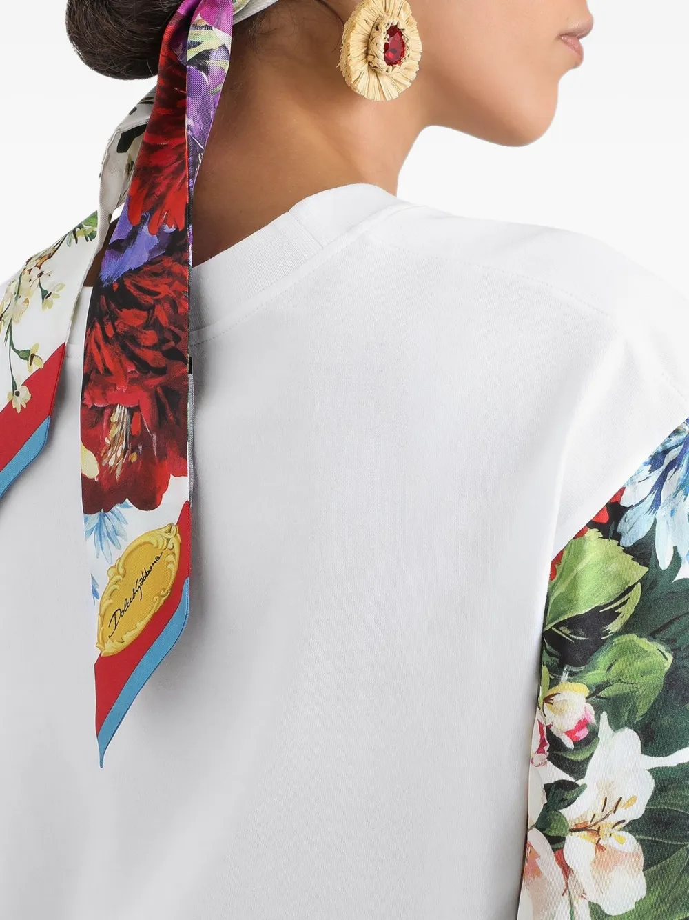 silk-sleeve t-shirt