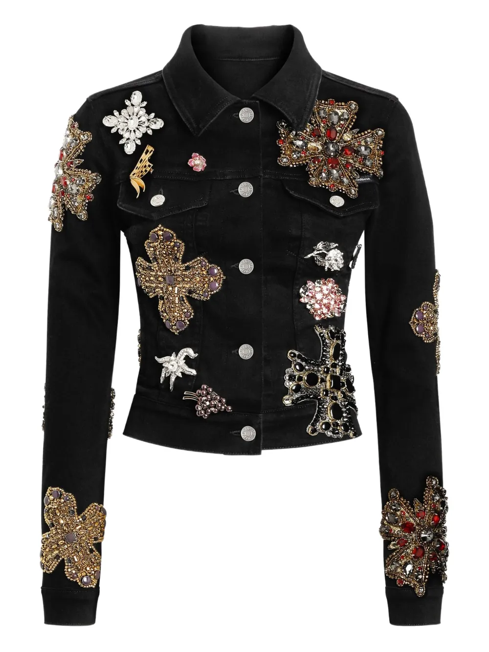 embellished denim jacket