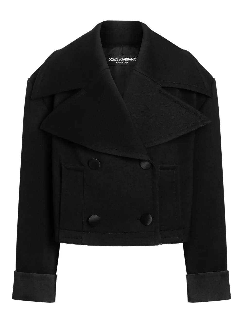 Dolce & Gabbana Jack met dubbele rij knopen Zwart