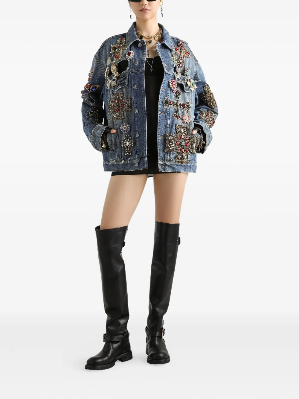 Dolce & Gabbana Denim jack Blauw
