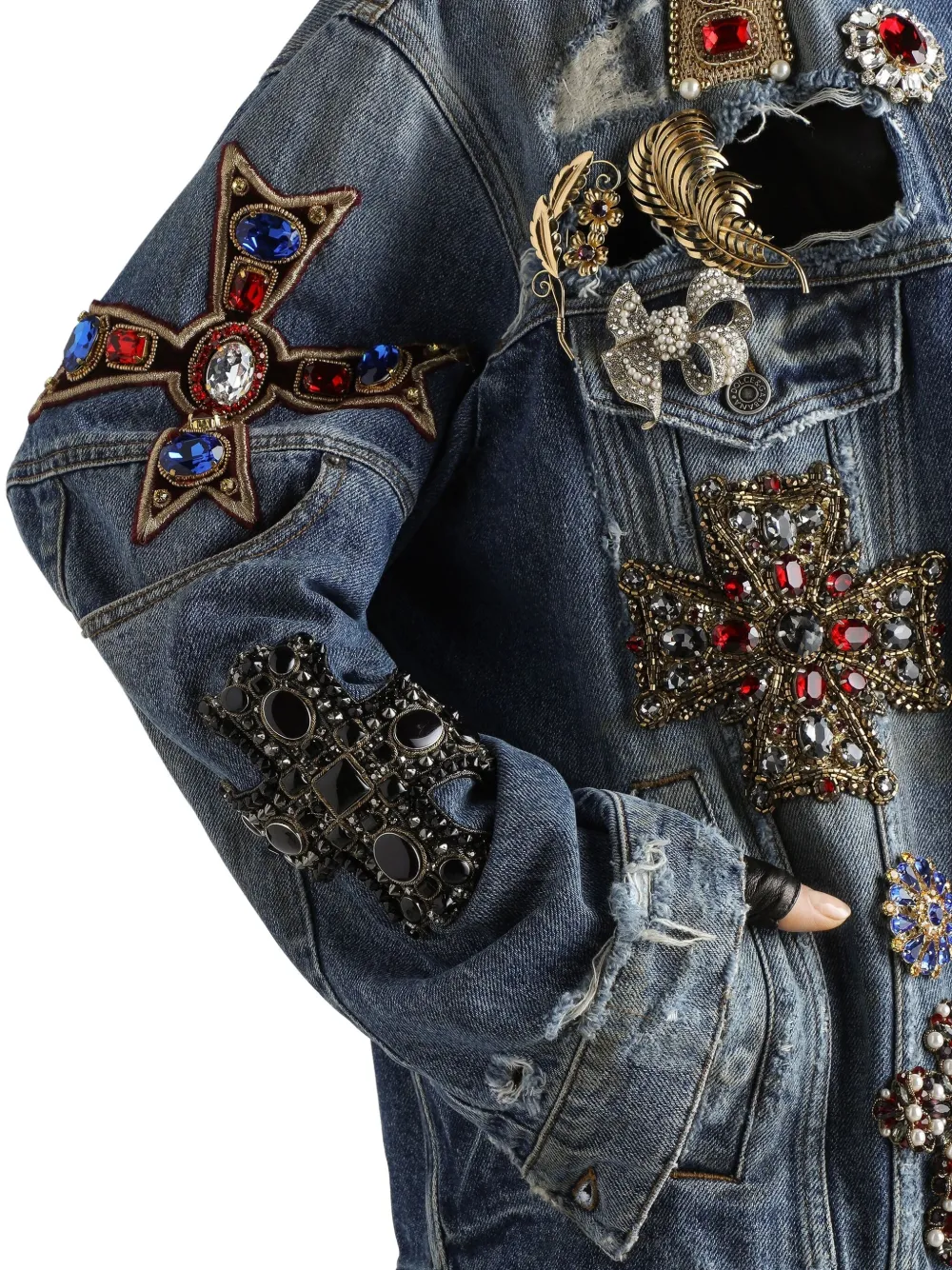 Dolce & Gabbana Denim jack Blauw