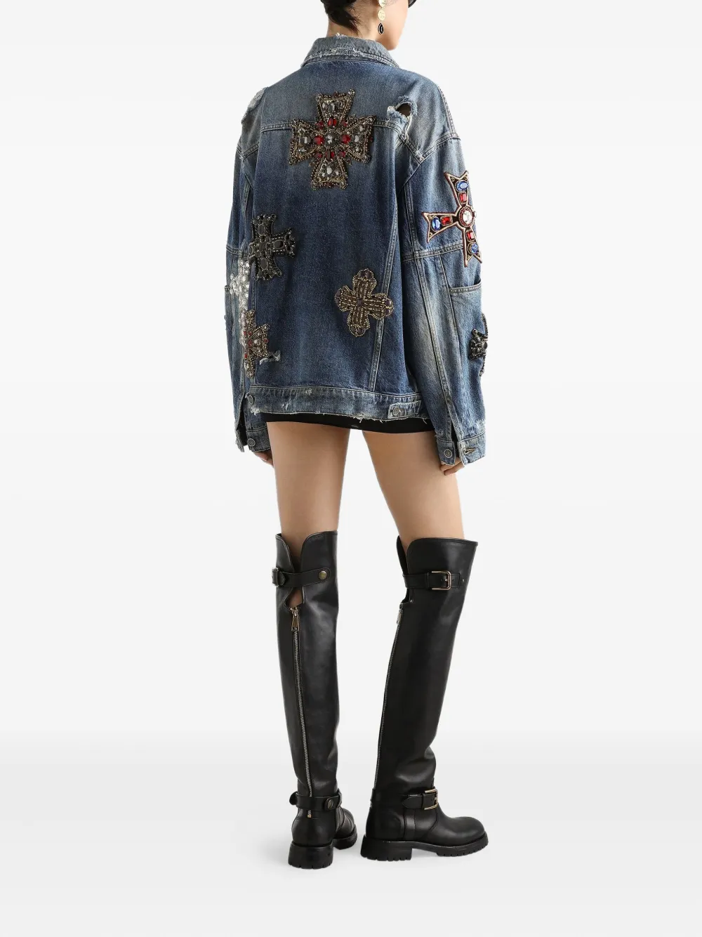 Dolce & Gabbana Denim jack Blauw