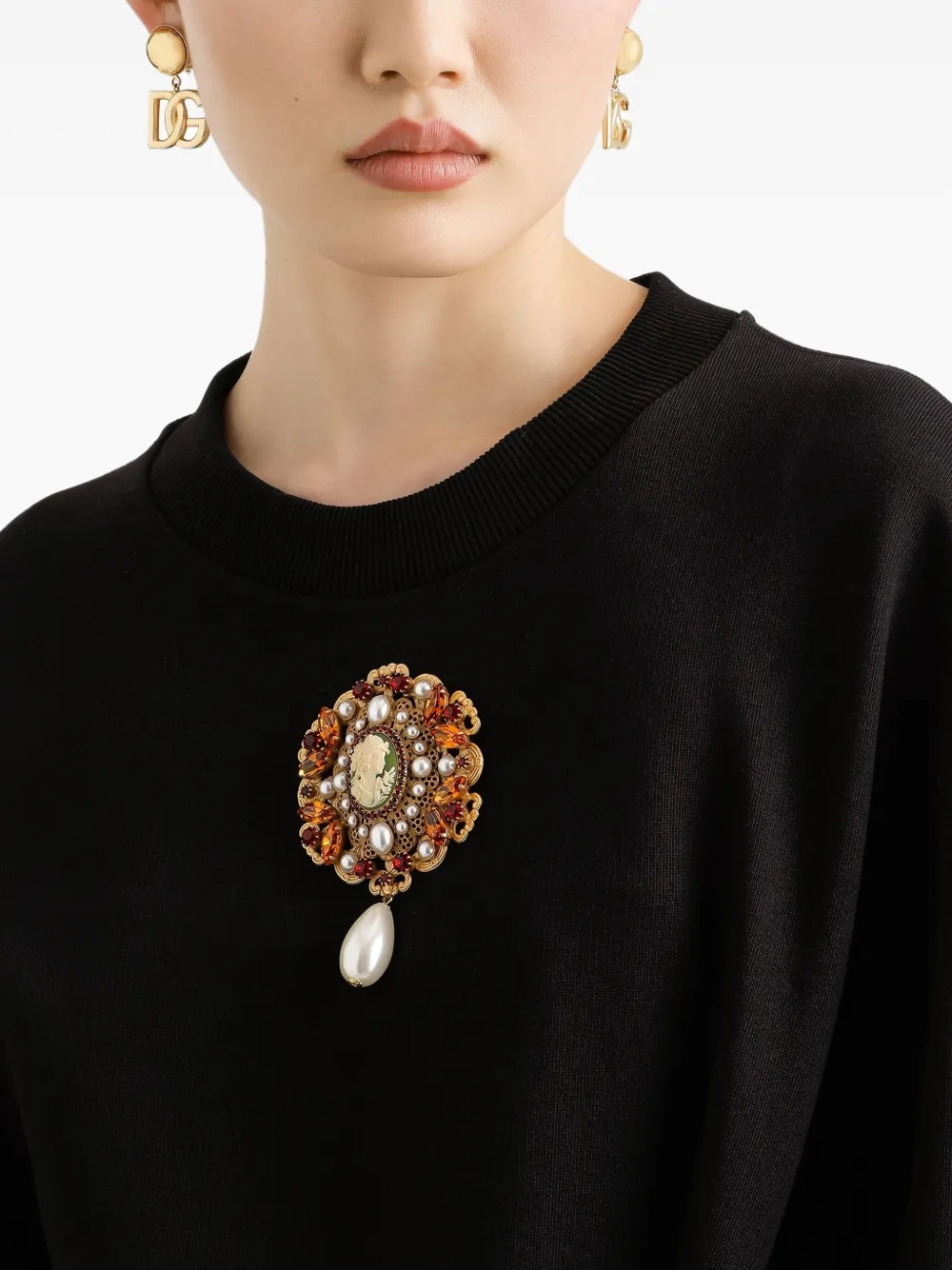 Dolce & Gabbana Linnen mini-jurk Zwart