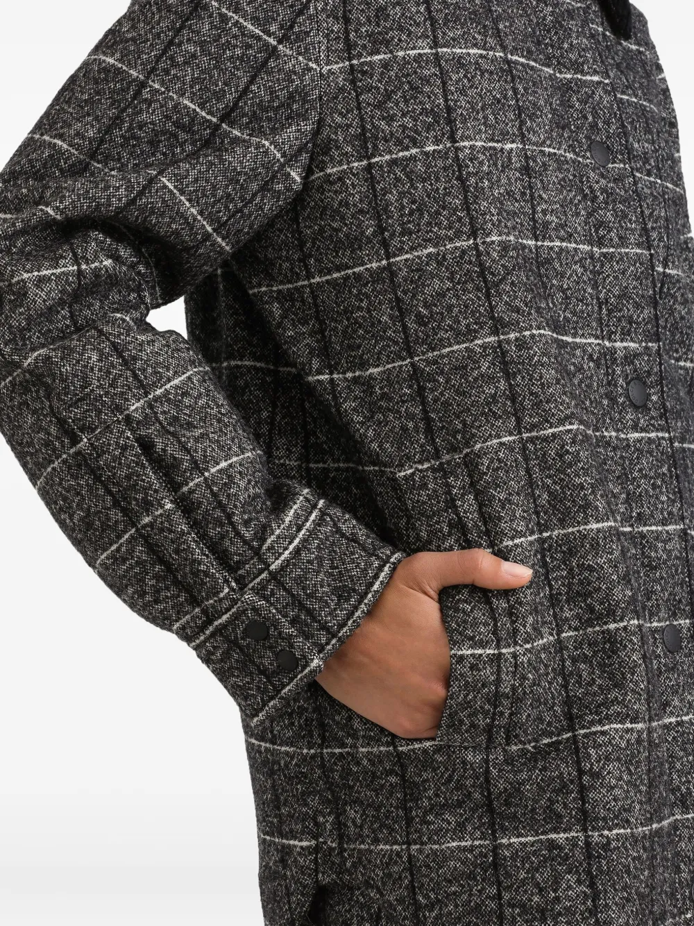 Dolce & Gabbana Geruit jack met ribfluwelen kraag Zwart