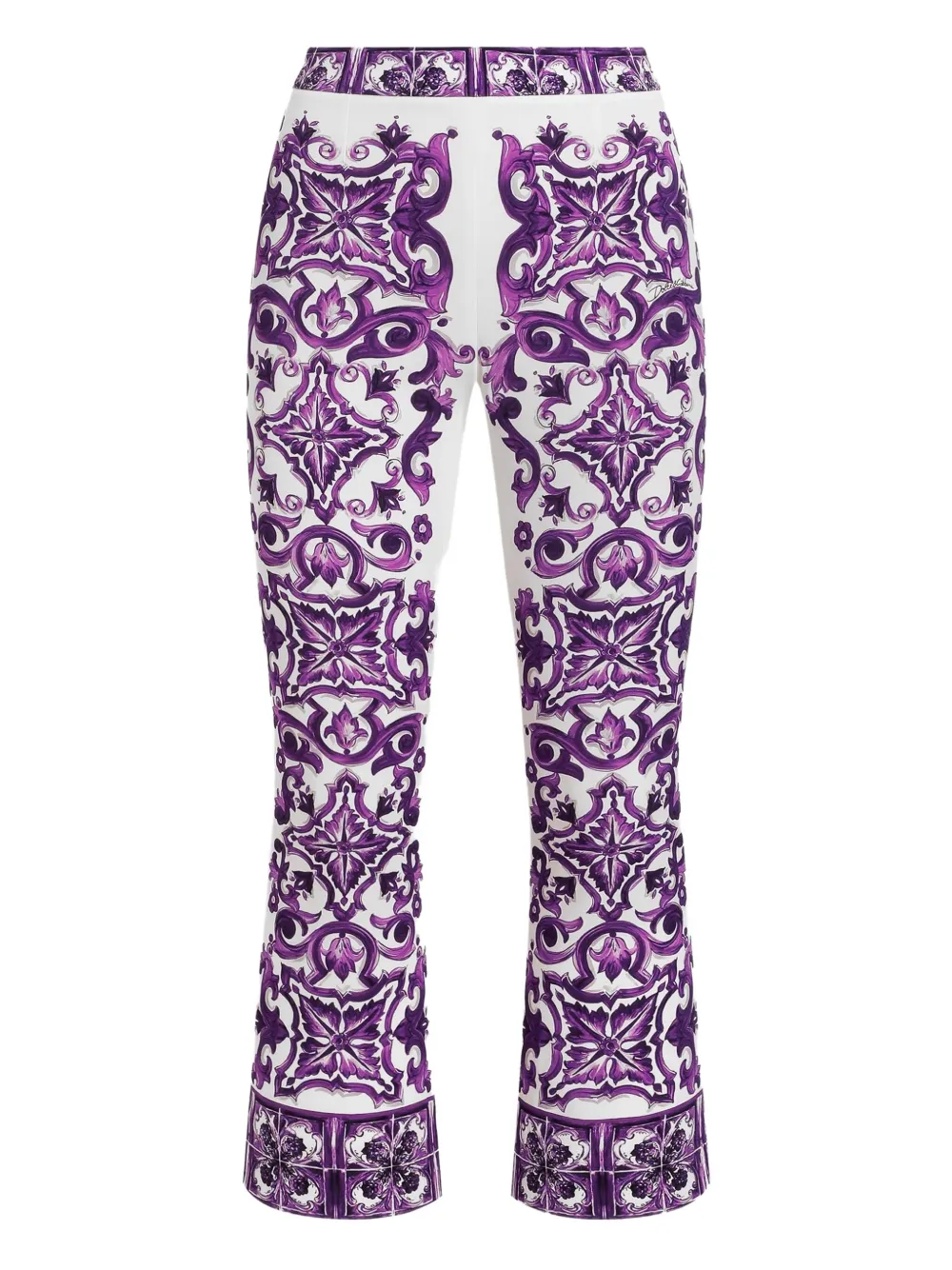 Dolce & Gabbana Broek met Majolica-print Wit