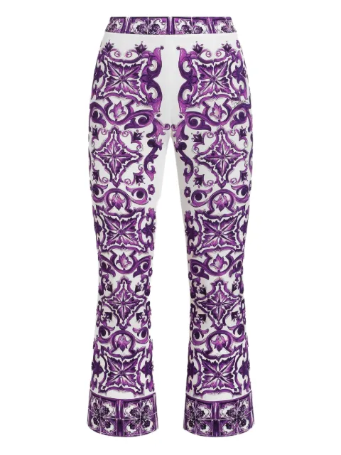 Dolce & Gabbana Majolica-print trousers