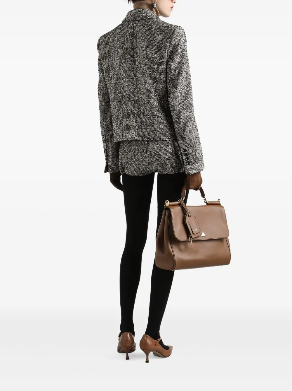 Dolce & Gabbana Tweed ballonshorts Zwart