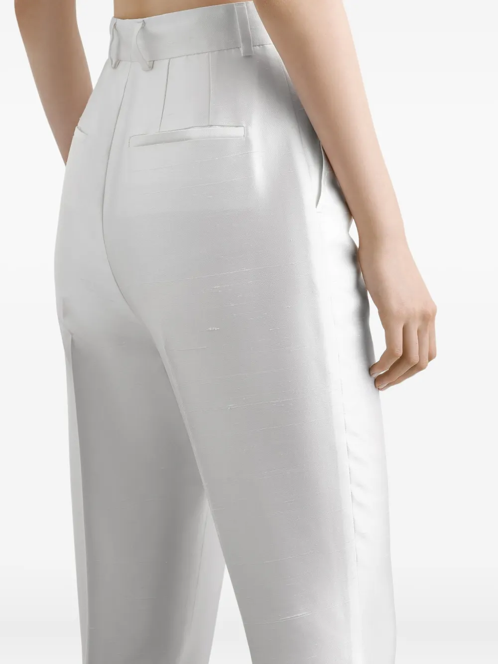 Dolce & Gabbana Zijden broek Wit