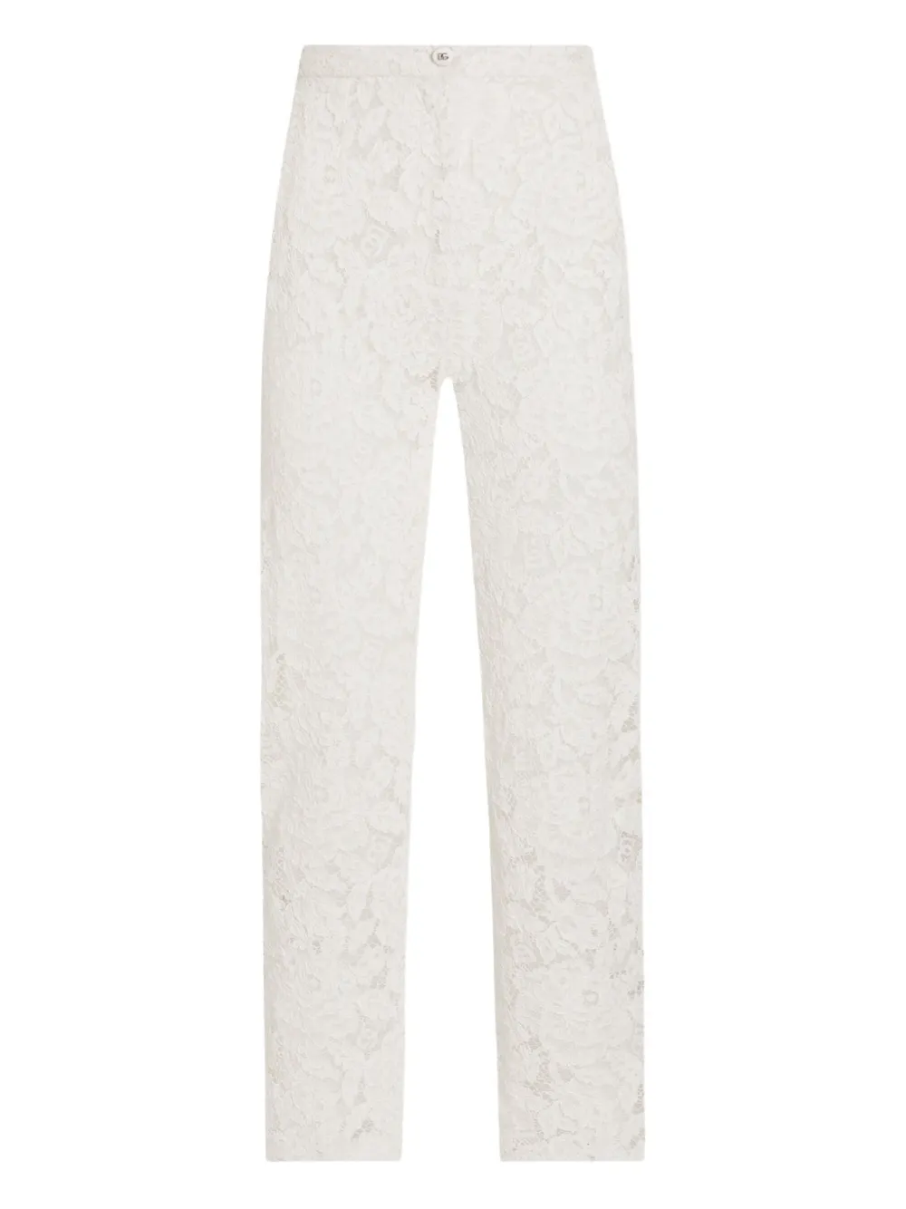 Dolce & Gabbana Broek met kanten detail Wit