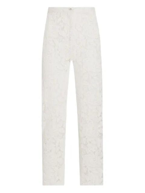 Dolce & Gabbana Pantaloni con dettaglio in pizzo
