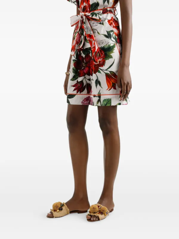 Dolce & Gabbana ホワイトショートパンツ Dolce & Gabbana ポルカドット ショートパンツ | ホワイト