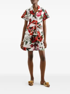 【新シーズン】 Dolce & Gabbana ローズプリント ショートパンツ GP03IDG8MT6_S9001_0.jpg