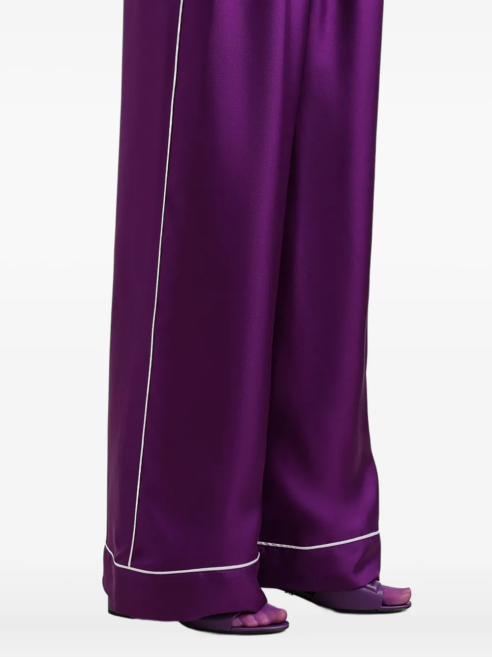 Dolce & Gabbana Zijden broek Paars
