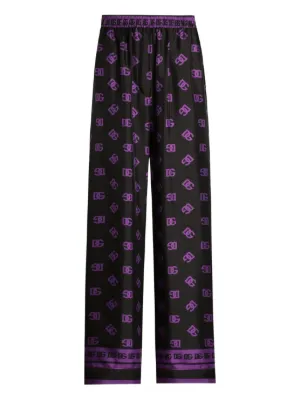 D&G ドルチェ＆ガッバーナ レディース フレアパンツ ダークブラウン 111114-42-a.jpg