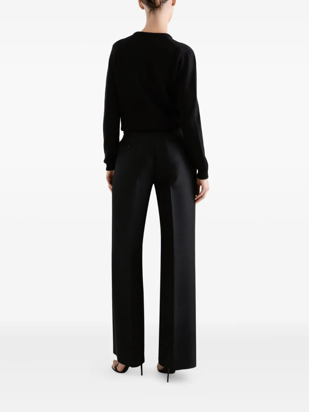 Dolce & Gabbana Broek met geplooid detail Zwart