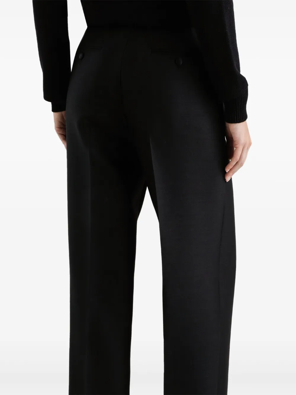 Dolce & Gabbana Broek met geplooid detail Zwart