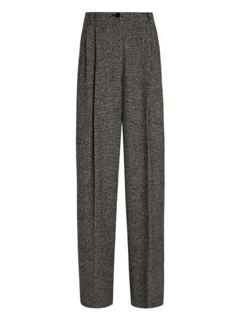 Dolce & Gabbana pleated houndstooth trousers