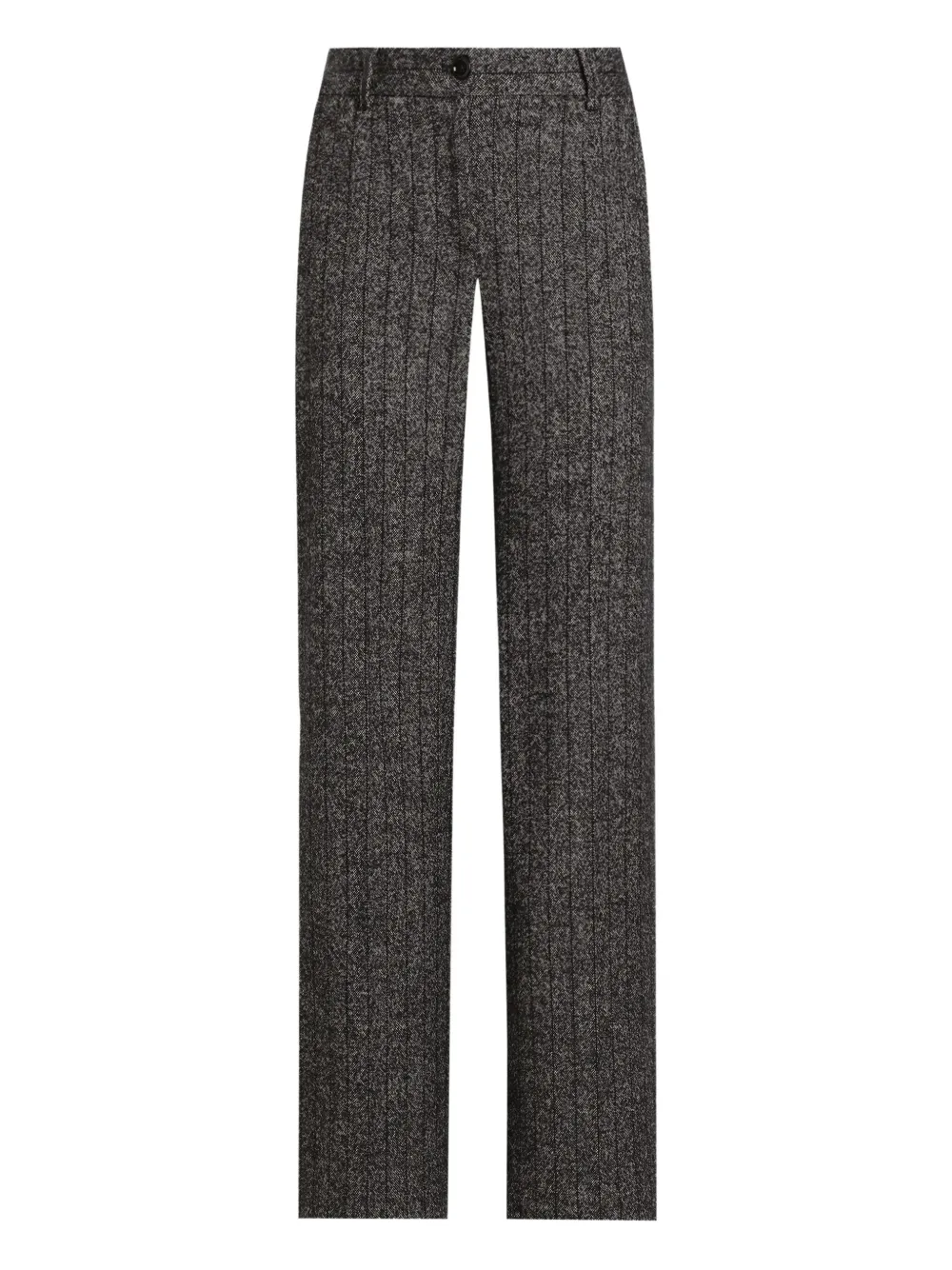 Dolce & Gabbana Gestreepte tweed broek Zwart