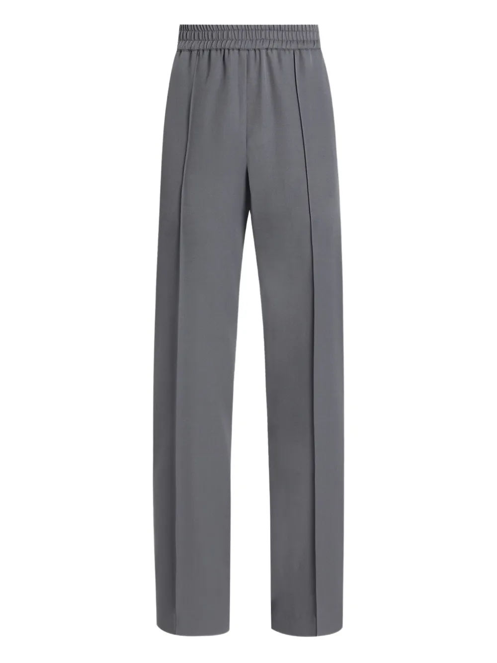 Dolce & Gabbana Broek met elastische taille en verhoogde zoom Grijs