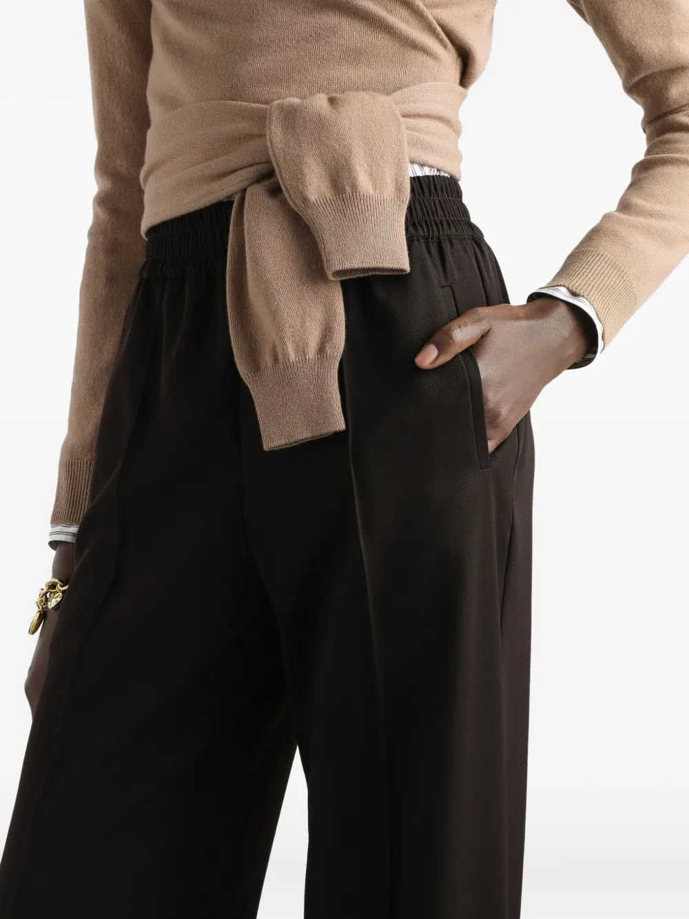 Dolce & Gabbana Trainingsbroek met elastische tailleband Zwart