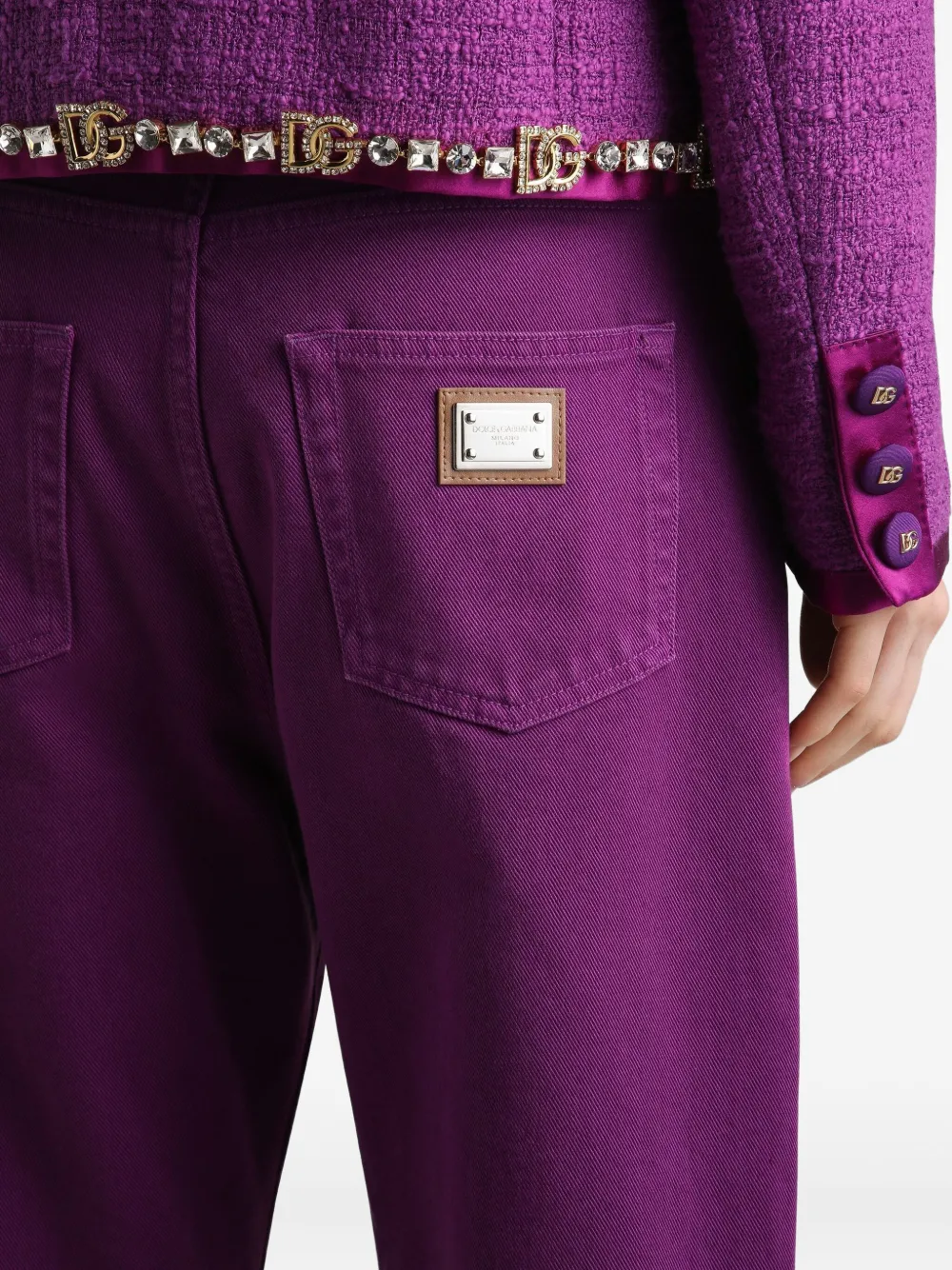 Dolce & Gabbana DNA katoenen jeans Paars