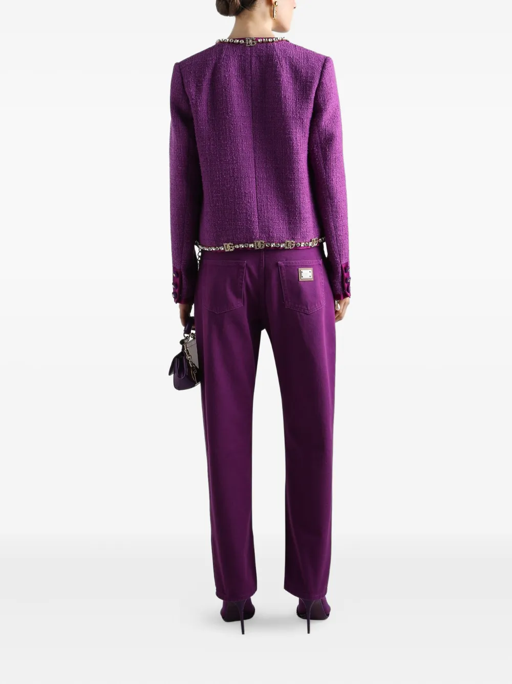 Dolce & Gabbana DNA katoenen jeans Paars